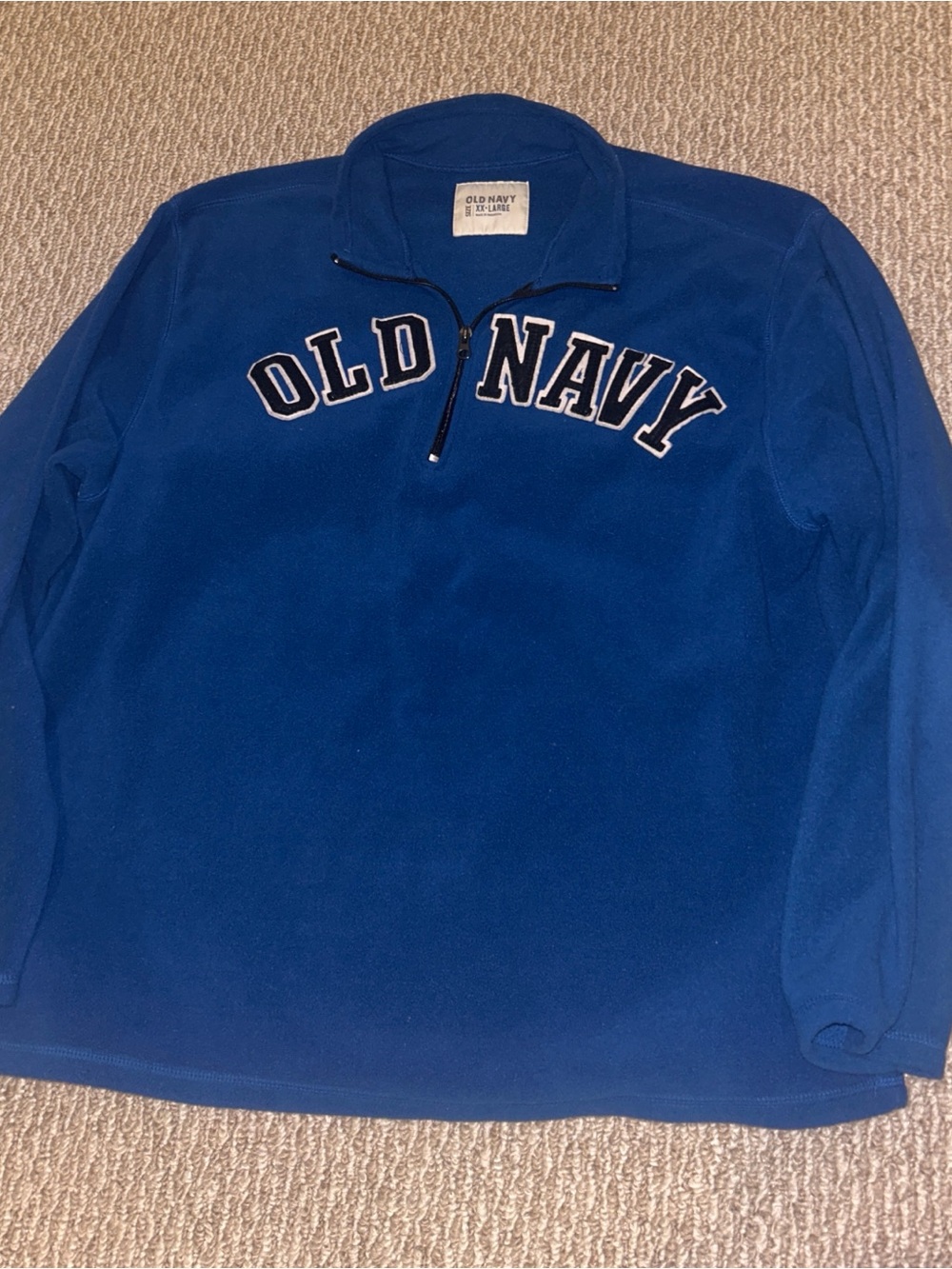 Old Navy Blue Full-Zip Fleece with Logo